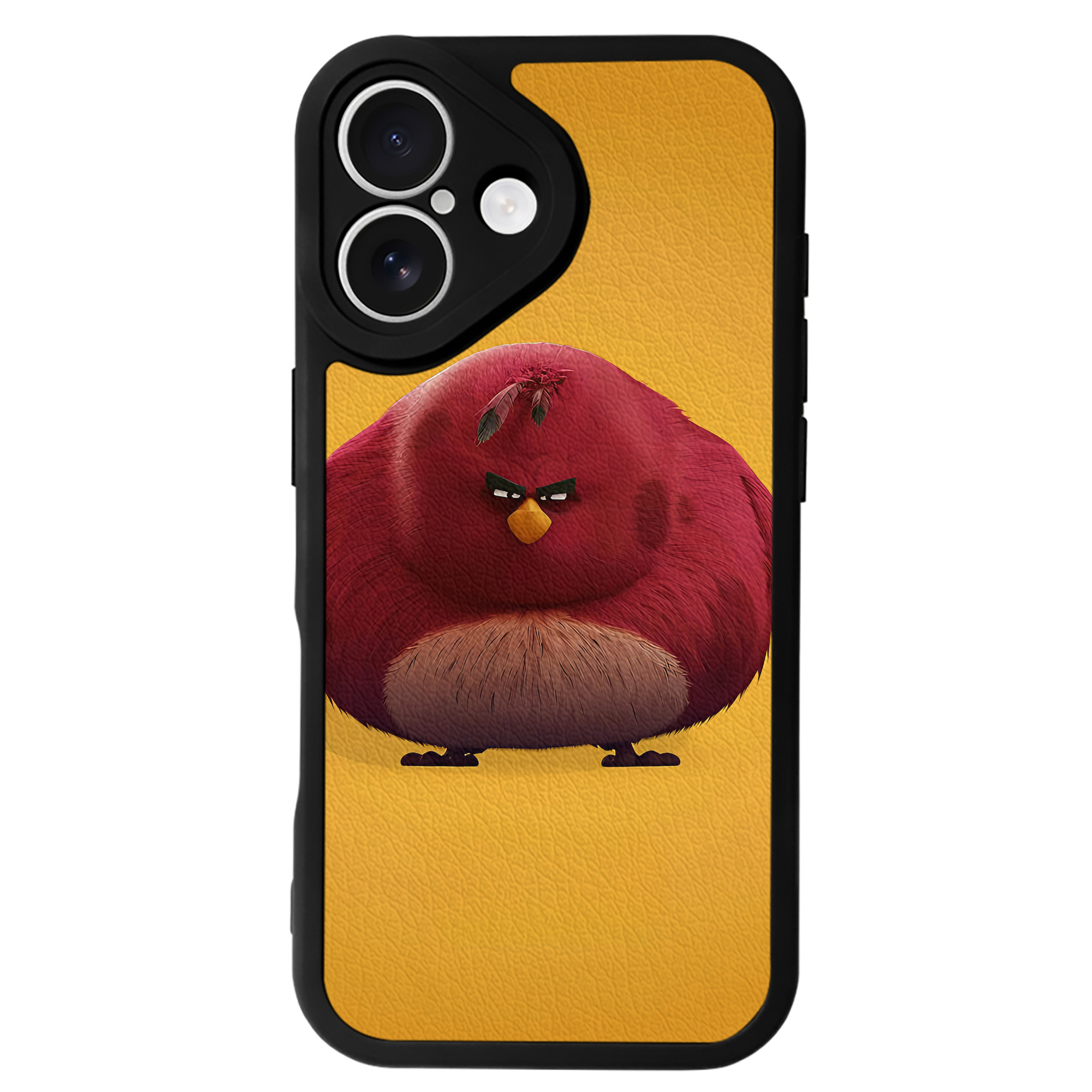 （画像用） Angry Birds アングリーバード 【iPhone 16シリーズ対応】シリコンスマホケース（レザー調） 材質：シリコン